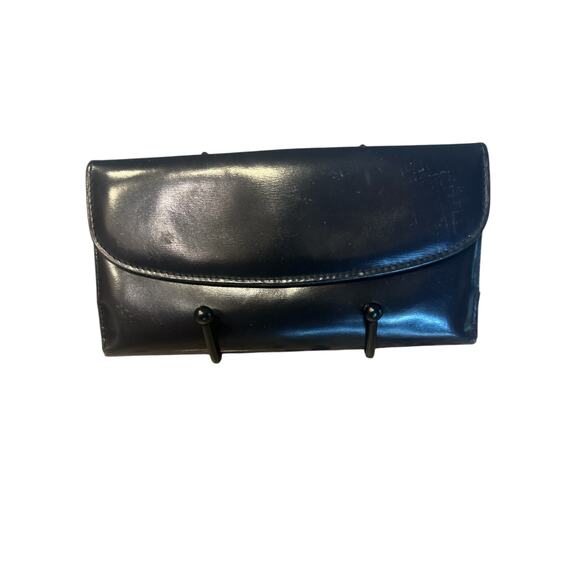 Gucci Y2K Vintage Black Patent Leather Wallet with Horsebit Clasp - Picture 2 of 11